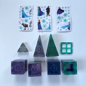 Frozen Themed Magnetic Tiles and Stickers